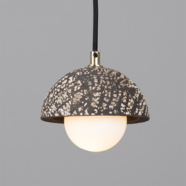 Ferox 14cm Black Clay Pendant Light